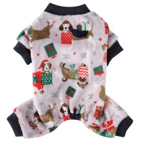 Autumn Clothes Four-legged Pet Clothing (Option: Christmas-L)