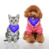 Adjustable Bandana Leather Pet Collar Triangle Scarf