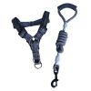 1 Set Pet Supplies Pet Chest and Back Cover Linen Plain Handle Round Rope Explosion-proof Punch Adjustable Traction Rope