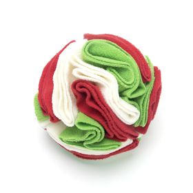 Pet Sniffing Pad Upgraded Version Dog Sniffing Snack Ball (Option: White, Red And Green-20cm)