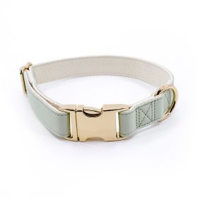 Pet Collar Metal Buckle High Quality All-match (Option: Mint Golden Necklace-M)