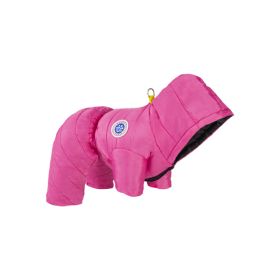 Winter Pet Cotton-padded Clothes Thickening Thermal Windproof Multifunctional (Option: rose-XXL)