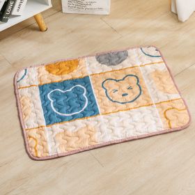 Dog Mat For Sleep Cotton Non-slip (Option: Pet Non Slip Mat Cartoon Bear-70cmx50cm)