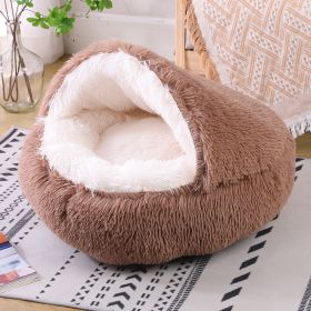 Waterproof Dog Kennel Warm Room Semi Enclosed (Option: Light Coffee Color-70cm)