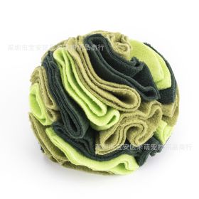 Pet Sniffing Pad Upgraded Version Dog Sniffing Snack Ball (Option: Forest Green-10cm)